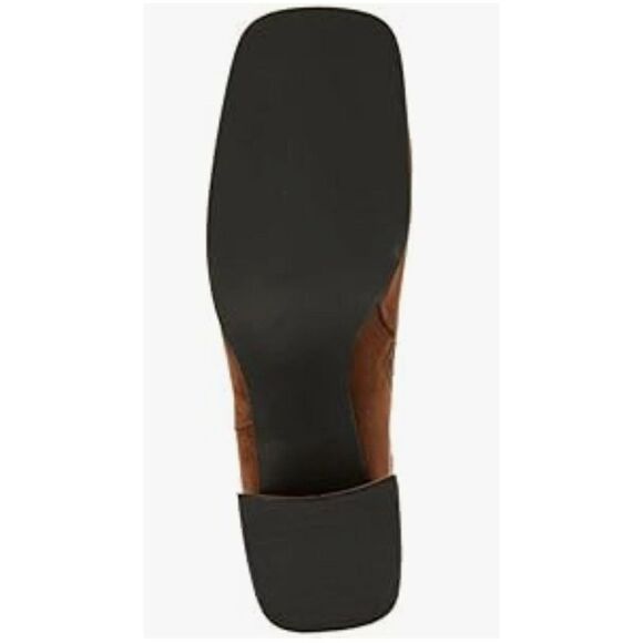 Nordstrom Rack Knee High Square-Toe Stretch Boot Brown Suede Size 5M - Picture 8 of 9